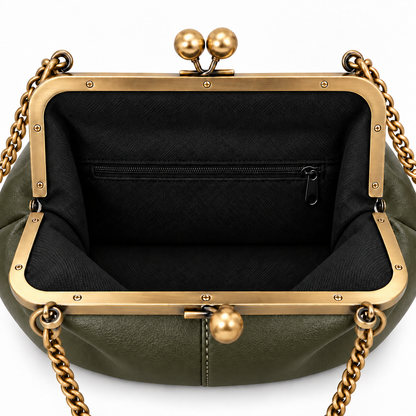 Inala Vintage Clasp-Deep Olive Green