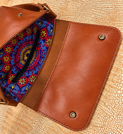 Slim Crossbody - Sienna Brown