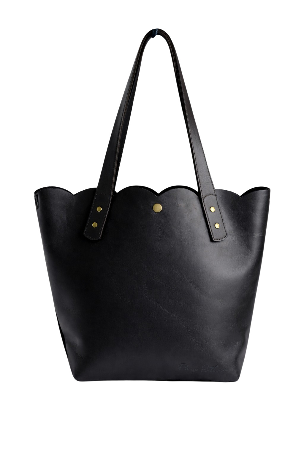 Scallop Tote - Black