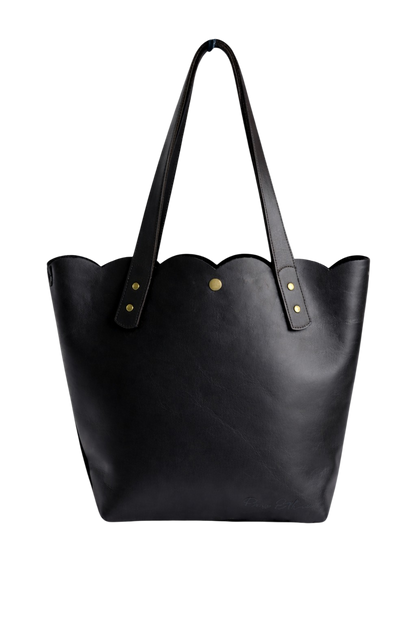 Scallop Tote - Black