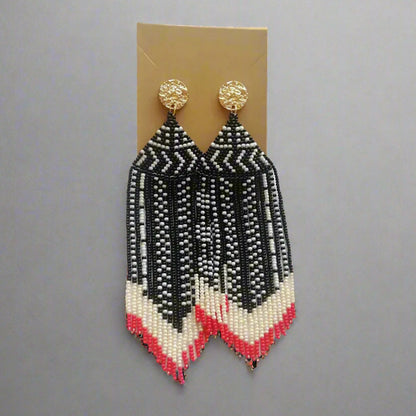 Tribal Queens Beaded Earrings