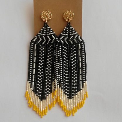 Tribal Queens Beaded Earrings