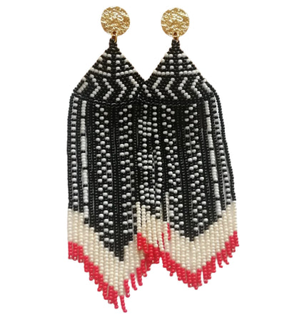 Tribal Queens Beaded Earrings