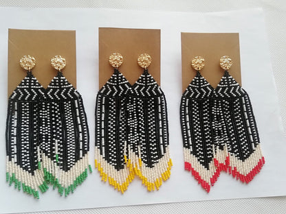 Tribal Queens Beaded Earrings