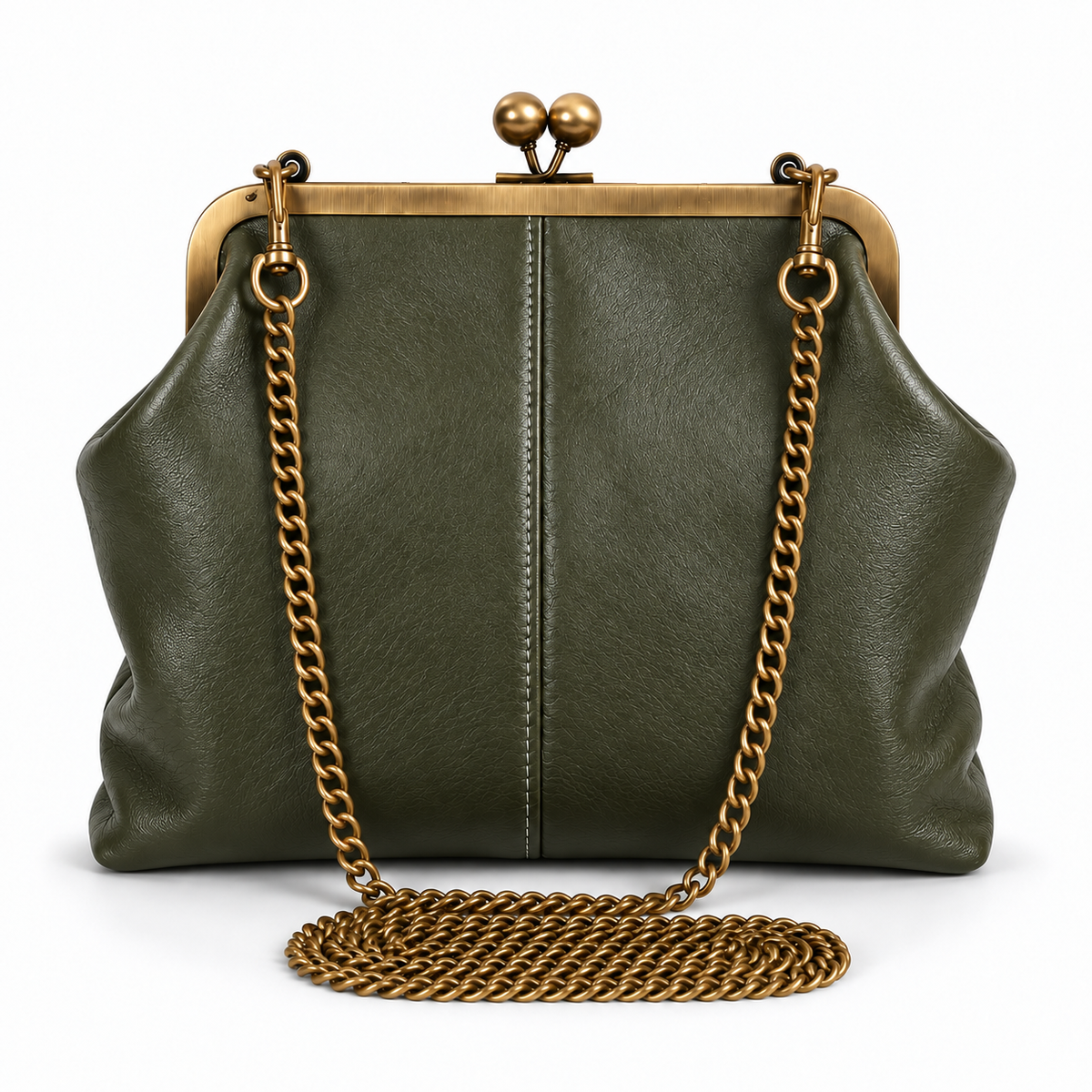 Inala Vintage Clasp-Deep Olive Green