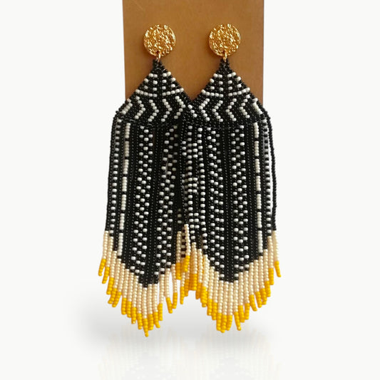 Tribal Queens Beaded Earrings